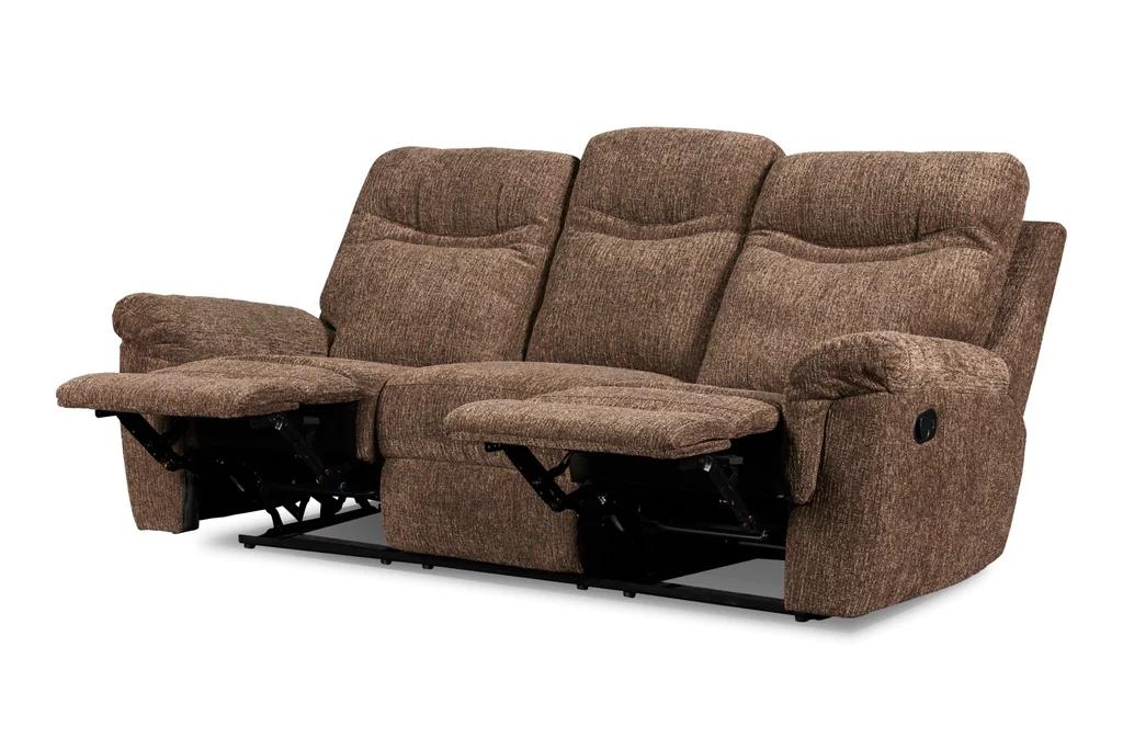 Dual Reclining Brown SOfa